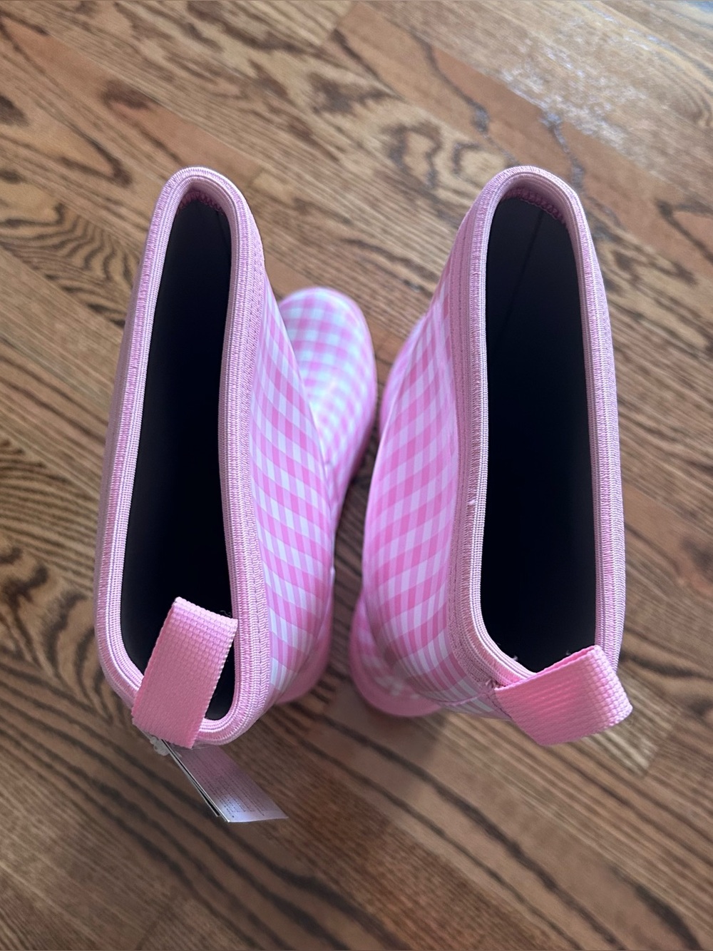 pink gingham The Original Muck Boot Company boots NEW NIB women’s size 9 - Picture 14 of 16
